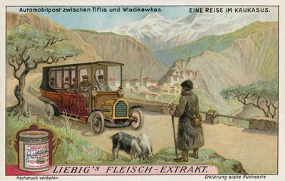 Servicio postal motorizado entre Tiflis y Vladikavkaz de European School